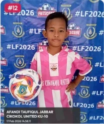 Foto Afandi Taufiquljabbar, pemain U-10 Cikokol United