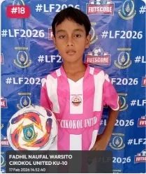 Foto Fadhil Naufal Warsito, pemain U-10 Cikokol United