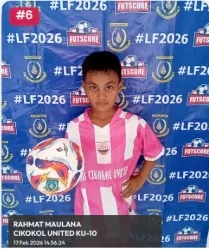 Foto Rahmat Maulana, pemain U-10 Cikokol United