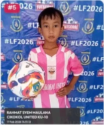 Foto Rahmat Syem Maulana, pemain U-10 Cikokol United