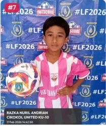 Foto Razka Nuril Andrian, pemain U-10 Cikokol United