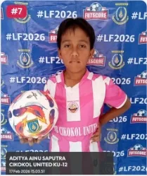 Foto Aditya Ainu Saputra, pemain U-12 Cikokol United