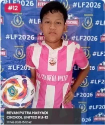 Foto Revan Putra Haryadi, pemain U-12 Cikokol United